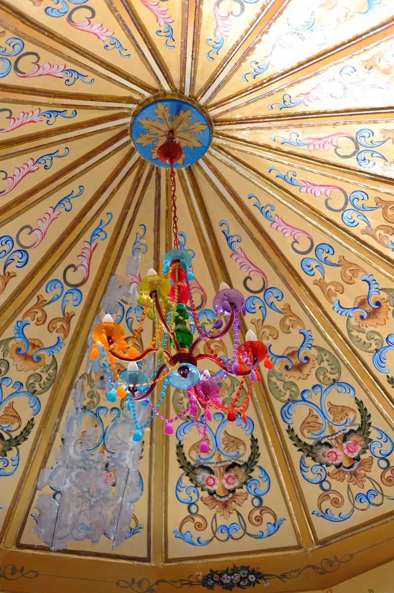 plafond peint, chambre d'hôte, guest house, tunis medina